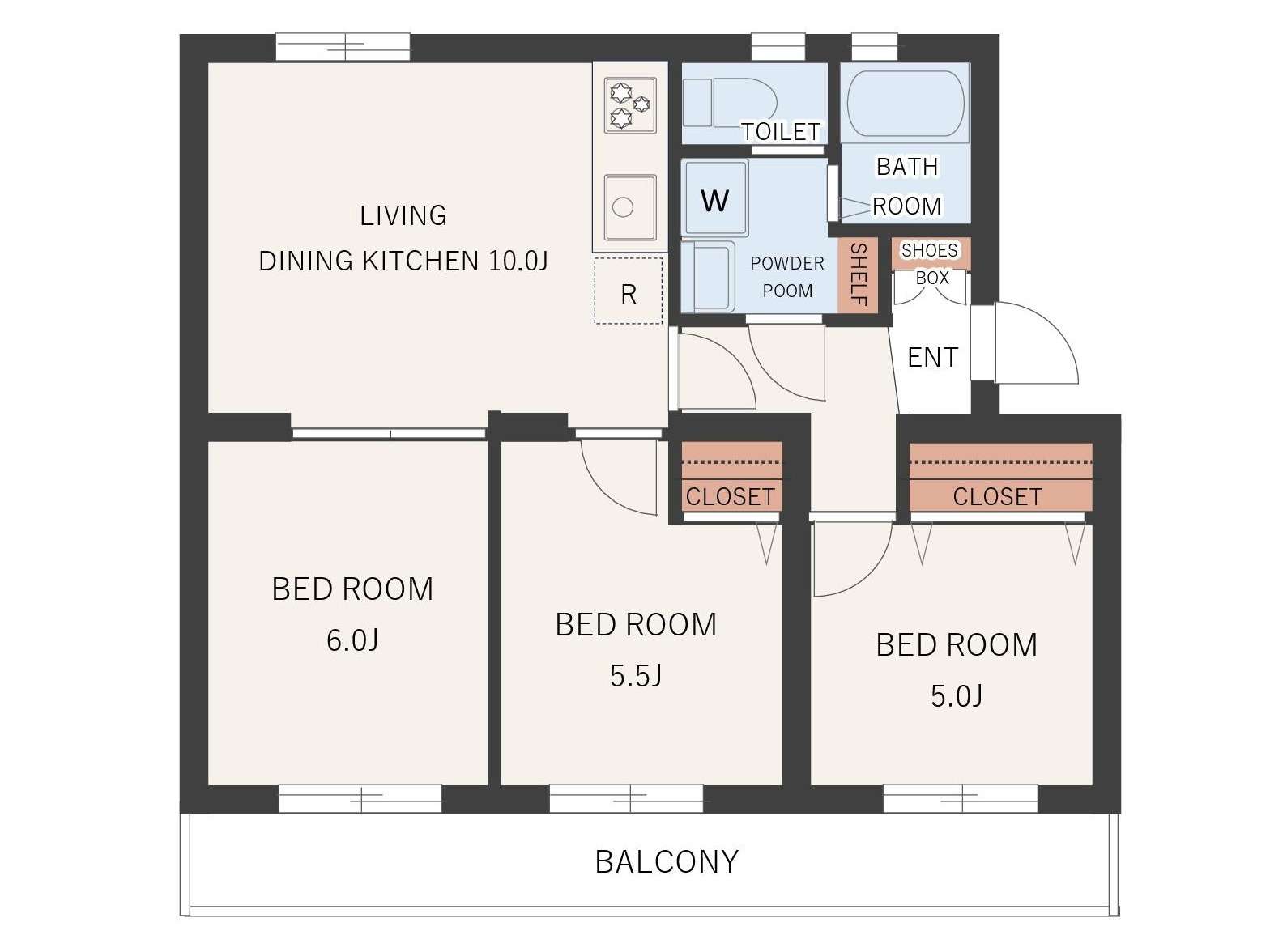 上土棚団地8号棟814号室