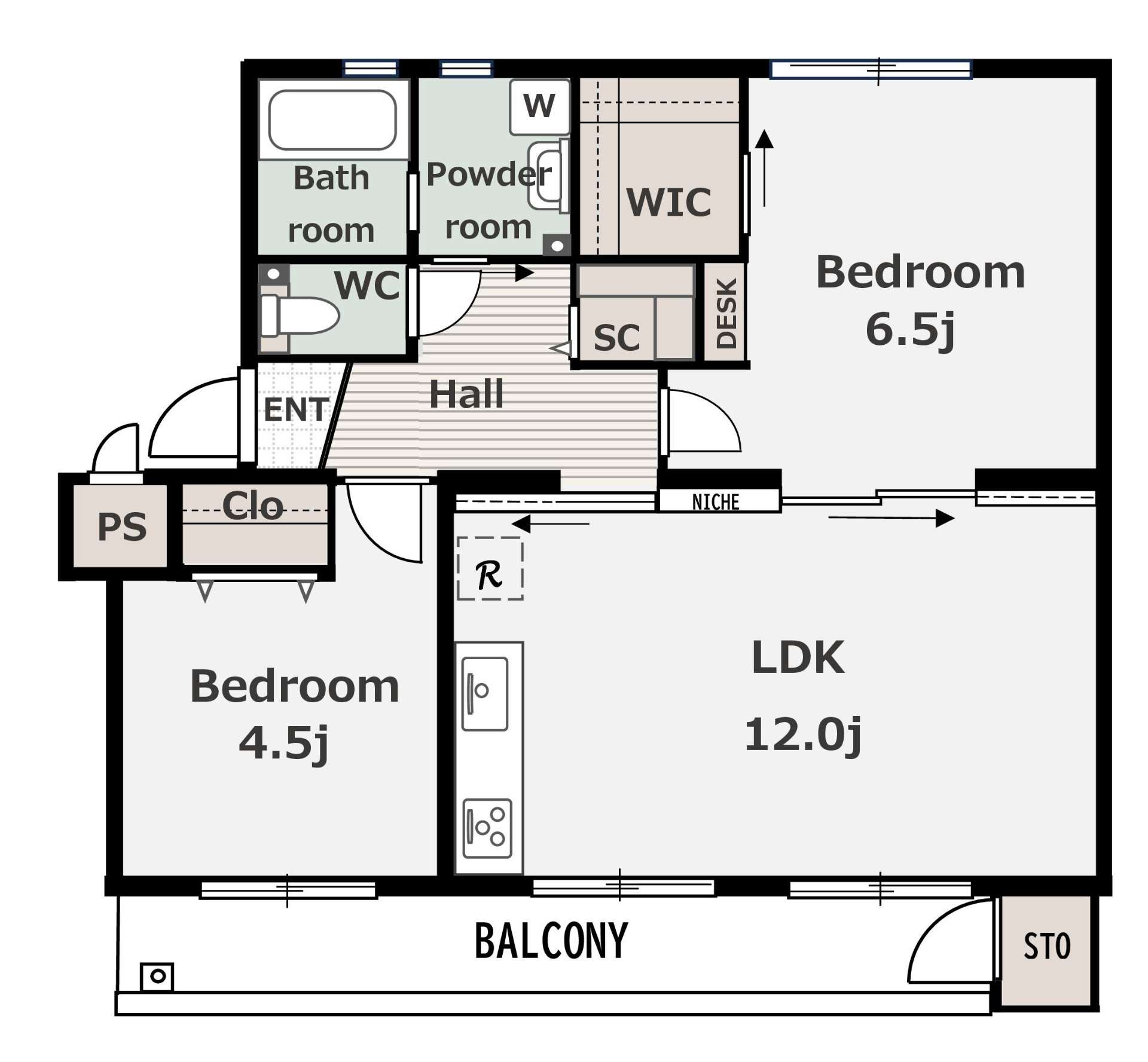 宮前平グリーンハイツ1-B号棟405号室