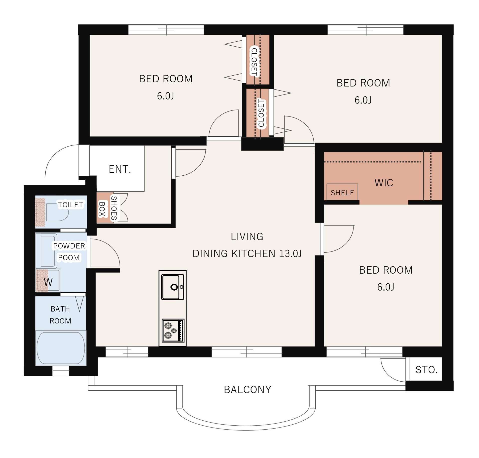 相模台ハイツB棟401号室